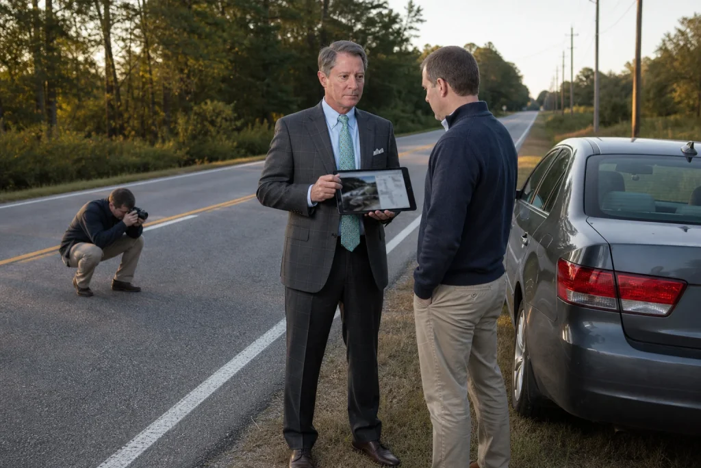 Tom McCutcheon working on an illustrative matter related to What Evidence Can Challenge an Alabama Police Report That Says You Caused the Crash?