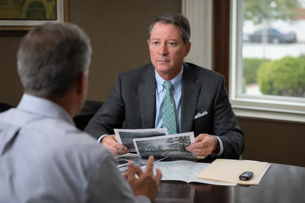 Tom McCutcheon working on an illustrative matter related to What Uninsured Motorist Insurance Covers After a Hit-and-Run in Alabama