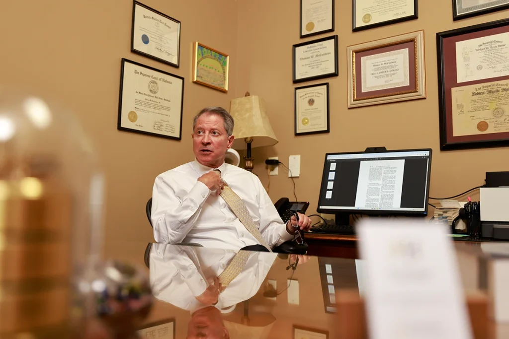 Attorneys joel hamner and tom mccutcheon prepare a claim for a postmates delivery crash.