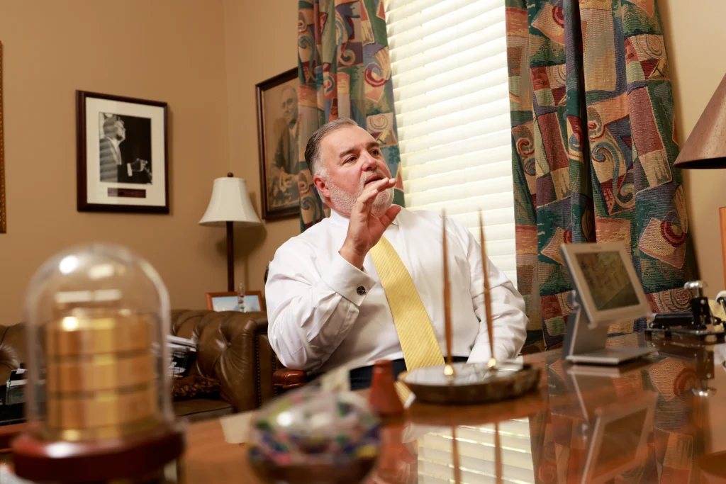 Joel hamner and tom mccutcheon evaluate a commercial cab collision for passenger compensation.