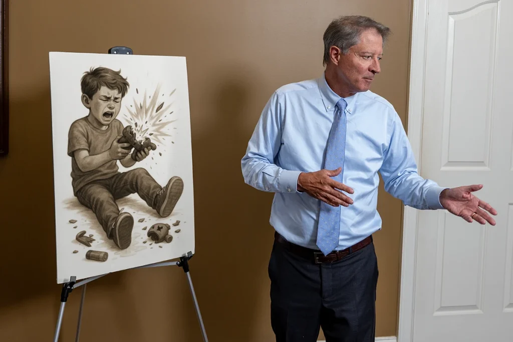 Lawyer tom mccutcheon explains an exhibit revealing defective toy designs and recall notices.