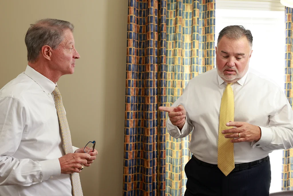 Lawyers tom mccutcheon and joel hamner assess work site safety lapses in a crane collapse case.